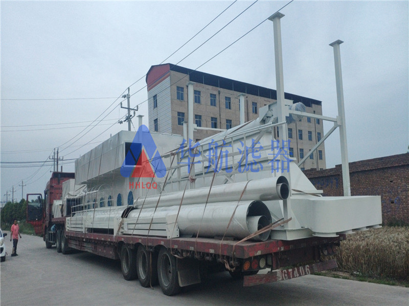 除塵器裝車完畢，準備發貨